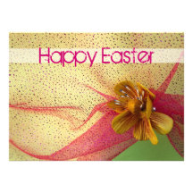 Yellow Flower Easter Invitation