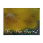 Yellow Flower invitation Post Cards