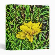 Yellow Flower Painting Binder