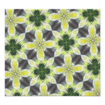 Yellow flower Pattern Photo Art