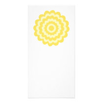Yellow flower. custom photo card