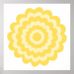 Yellow flower. print