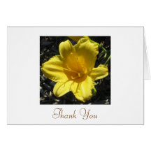 Yellow Flower Thank you notes Greeting Cards