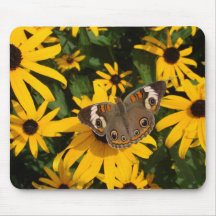 Yellow Flowers and Butterfly Mousepad
