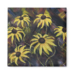 yellow flowers refrigerator magnets