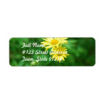 Yellow Flowers Return Address Mailing Label