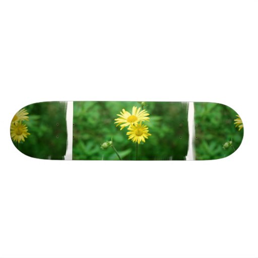 Yellow Flowers Skateboard