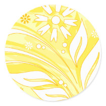 yellow flowers sticker