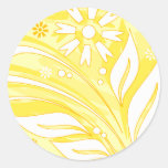 yellow flowers sticker