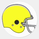 yellow football helmet sticker