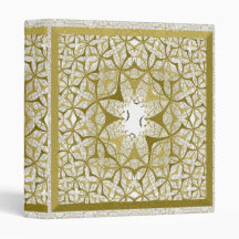Yellow Fractal Lace Binder