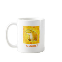 Yellow Frog Mug(left handle) mugs