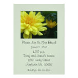 Yellow Garden Mum Invitation