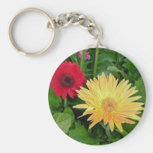 yellow gerber keychain