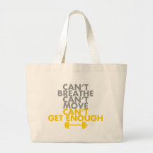 Yellow "Get Enough" Canvas Bag