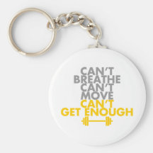 Yellow "Get Enough" Keychains