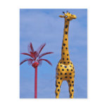 Yellow Giraffe at the Palacio de la Flea postcards