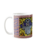 Yellow Glow Silver Hamsa with Talis and Evil Eye Coffee Mugs