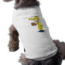 yellow & gold boy ball player dog clothes