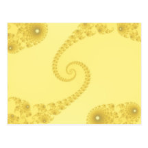 Yellow Gold Double Spiral Postcard
