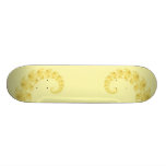 Yellow Gold Heart Skateboard