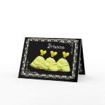 YELLOW Gowns & Lace - Be My Bridesmaid Greeting Card