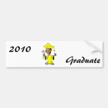 Yellow Grad Bumper Sticker