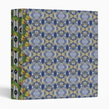 Yellow Grass Seamless Illusion 3 Ring Binders