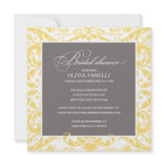 YELLOW & GRAY SHOWER | BRIDAL SHOWER INVITE