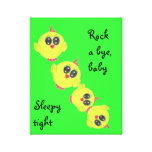 Yellow Green Baby Bird Canvas Prints