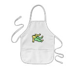 yellow & green footy PJ's Apron