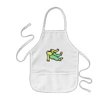 yellow & green footy PJ's Apron