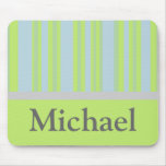 yellow grey blue stripes mouse pads
