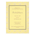 Yellow & Grey Bridal Shower Invitation