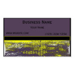 Yellow Grunge Abstract Business Card