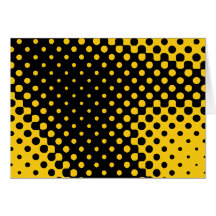 Yellow Halftone Cards