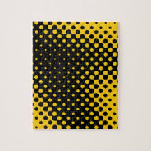 Yellow Halftone Jigsaw Puzzle