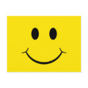Yellow Happy Face Postcard