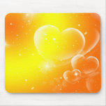 Yellow Hearts Mouse Pad