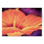 Yellow Hibiscus Art Flower Painting - Multi Greeting Card