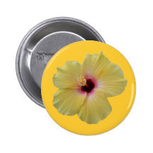 Yellow Hibiscus Flower Pins