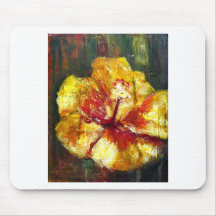 Yellow Hibiscus Mousepad