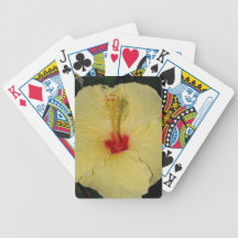 Yellow Hibiscus Playing Cards
