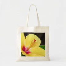 Yellow Hibiscus Tote Bag