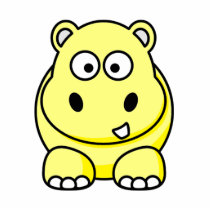 Yellow Hippo  Photo Sculpture