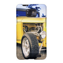Yellow Hot Rod Car Cars Old School Custom Classic Samsung Galaxy SII Cases