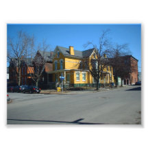 Yellow House at Virginia and Pearl in Buffalo NY Photo Print