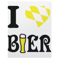 yellow I love Bier icon Customized Letterhead