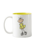 Yellow Ice Skater Girl Mug
