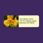 Yellow Iris Return Address Avery Label labels